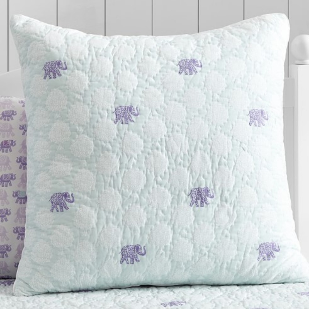Pottery Barn Kids Stella Elephant Euro Sham